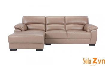 Sofa phòng khách GD454 - Sofa góc Morette bọc da